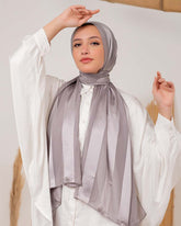Satin chiffon scarf